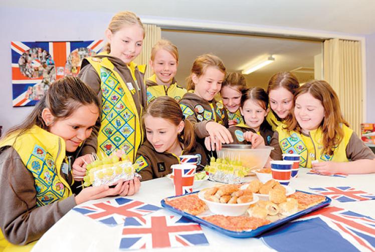 Brownies throw royal themed celebration to mark the Queen's 90th birthday