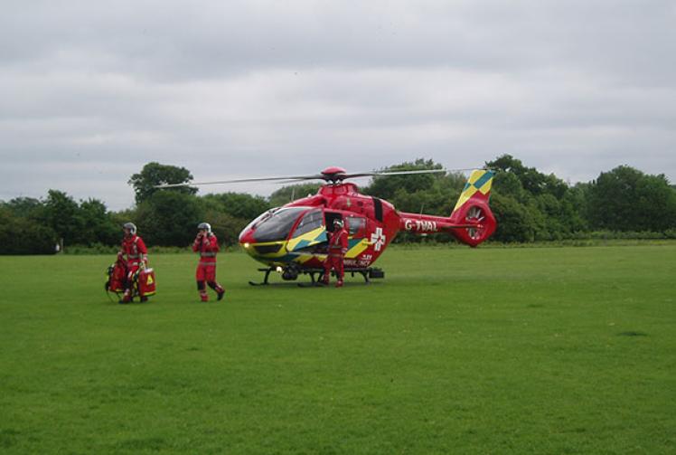 Air ambulance called to Ockwells Park after six-year-old falls from play equipment