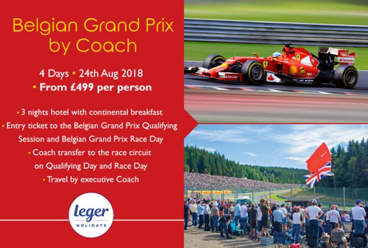 Reader offer: Belgian Grand Prix by coach