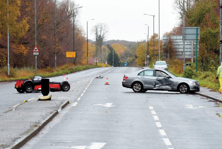 Bath Road closed following collision