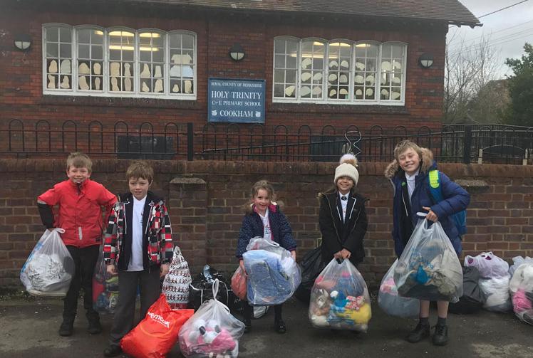 Cookham community news: children donate old clothes for Ethiopia