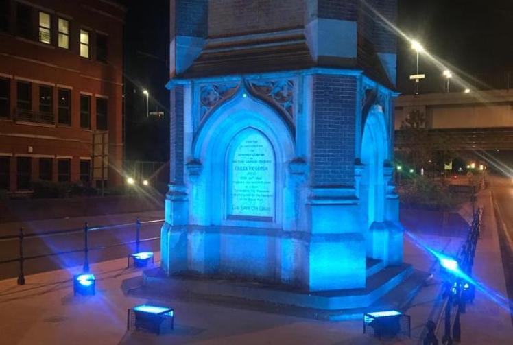 Maidenhead Clock Tower turns blue for NHS