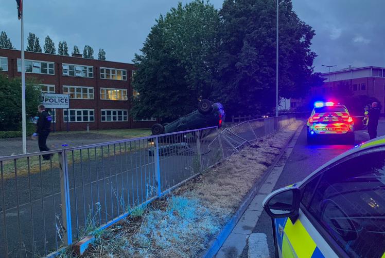 No injuries after car crashes outside Maidenhead Police Station