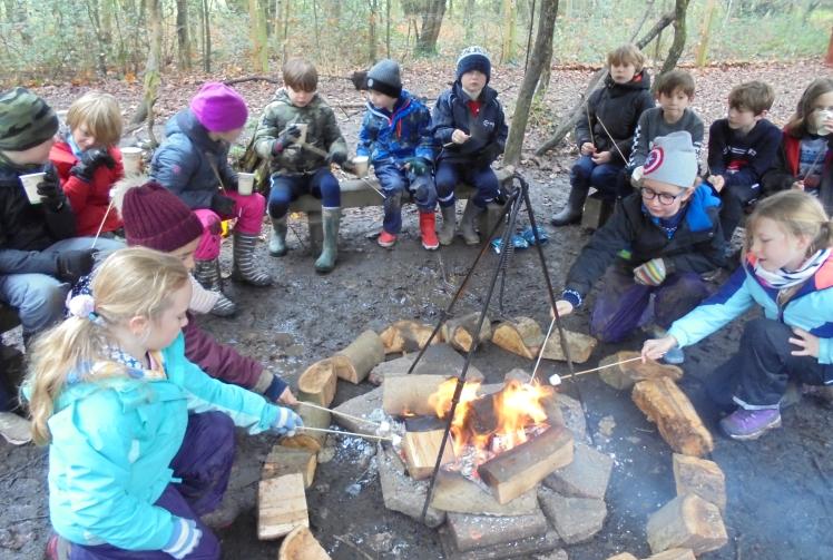Dolphin School celebrates 50th anniversary around a campfire