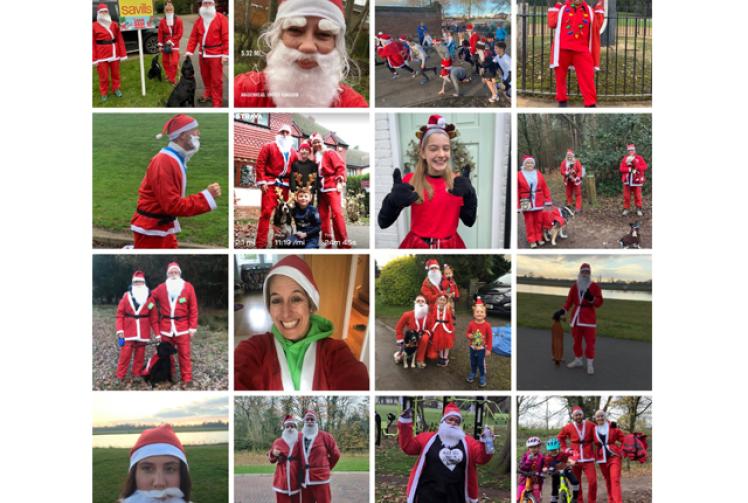 Record amount raised at Thames Hospice Santa Dash 