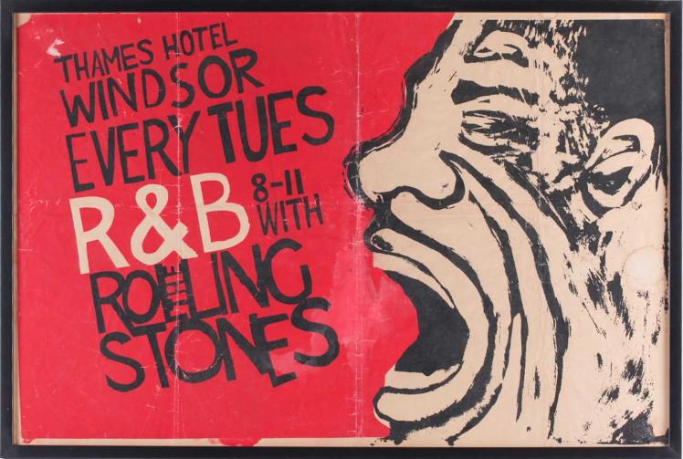 Poster promoting Rolling Stones' Windsor gig sells for £30,000