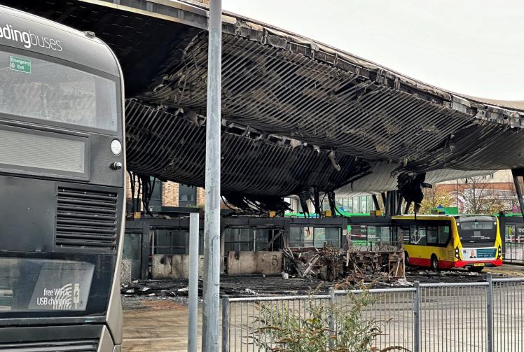 Pictures show destruction of Slough Bus Station blaze