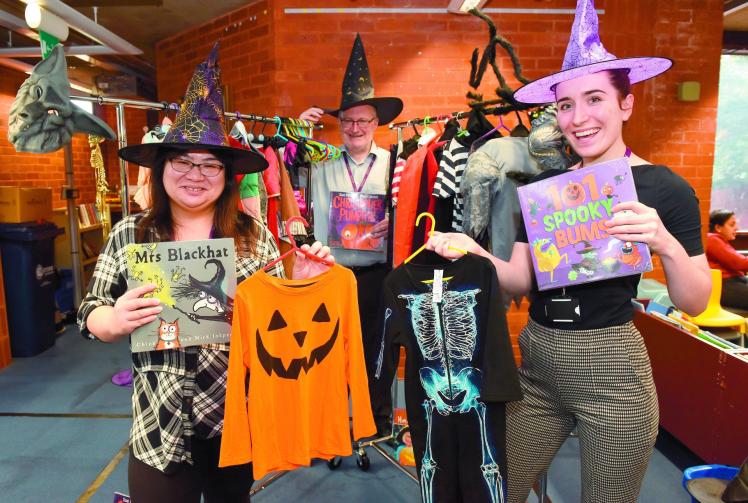 Maidenhead Library transforms for Halloween Swap Shop 