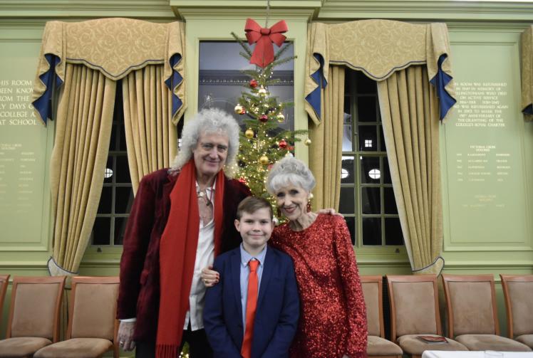 Anita Dobson and Sir Brian May at Thames Hospice Christmas concert