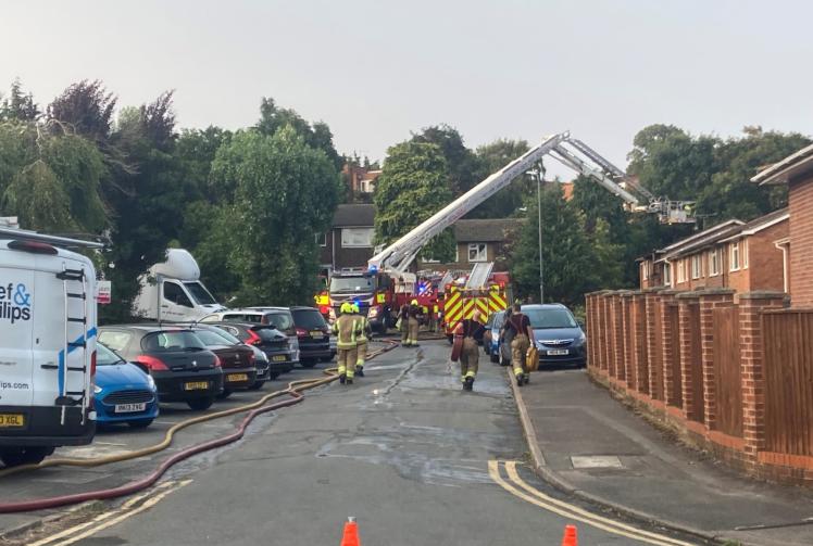 Emergency services called to Boyne Hill house fire  