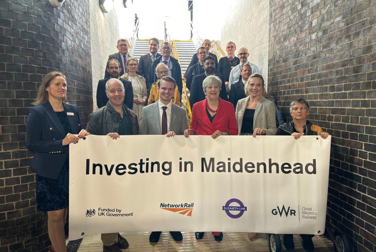 Theresa May joins Maidenhead MP for formal opening of Maidenhead station facilities 