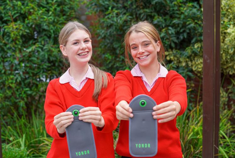Students receive smartphone pouches as Ascot school goes ‘fully phone-free’