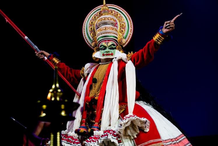 A taste of Kerala with sacred theatre and storytelling visits Slough's Curve Venue