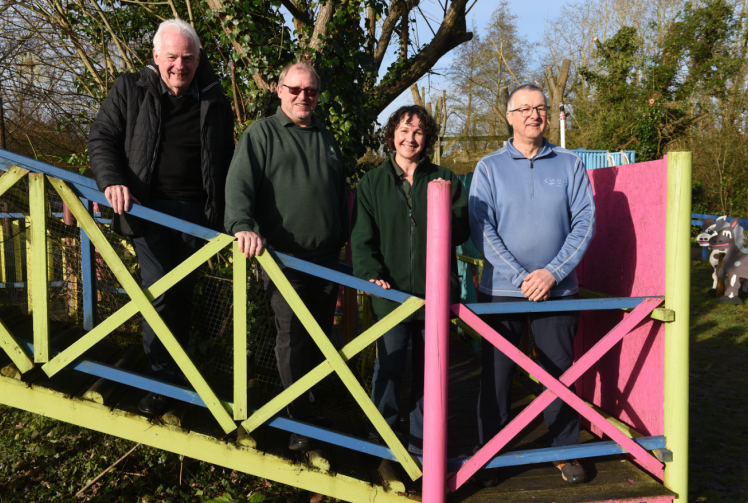 Thames Valley Adventure Playground Bath Road, Taplow L-R Chris Barrett, Gary Warrington, Lucie Grange, Jim Wilks.