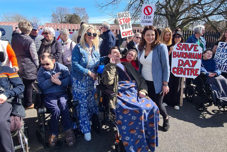 'Huge support' for rally against closure of Burnham day centre