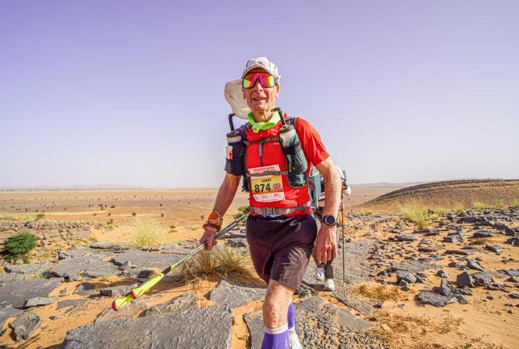 ‘Nothing surprises’ Windsor man named oldest Brit to complete Sahara race again