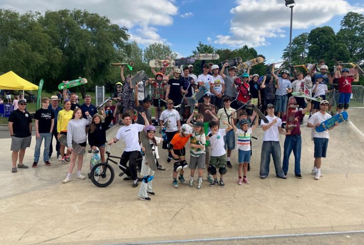Dozens show off skills at official Opening Jam for new Twyford Skatepark
