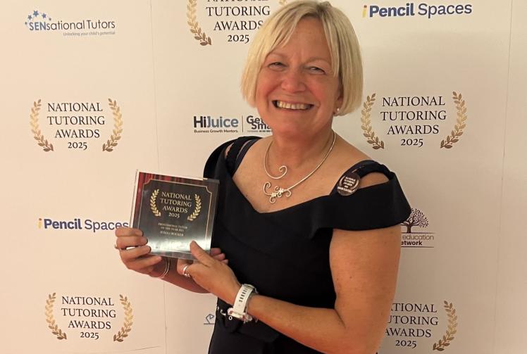 Maths teacher scoops 'out of this world' national award for Bray Tutoring
