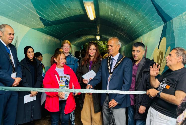 New mural in Slough tunnel 'isn’t just public art. It’s public ownership.'