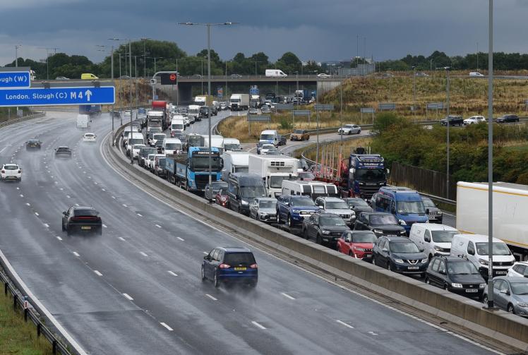 M4: multi-vehicle crash near Slough causing 'three miles of traffic'