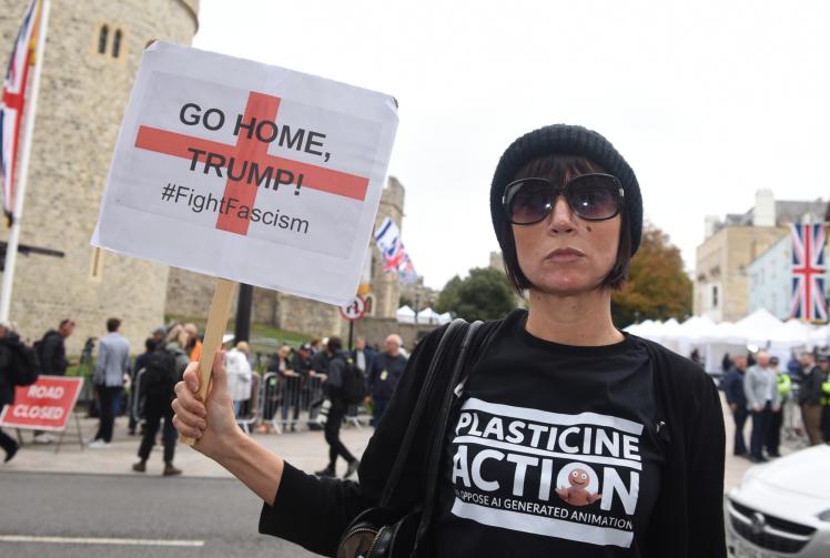 President Trump's Windsor state visit prompts pomp and protest