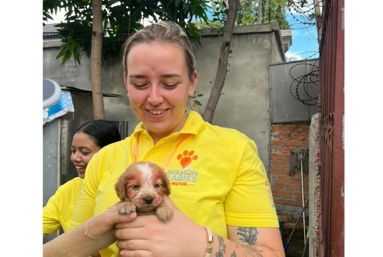 Dogs in Cambodia bite back against rabies with help of Windsor canine carer
