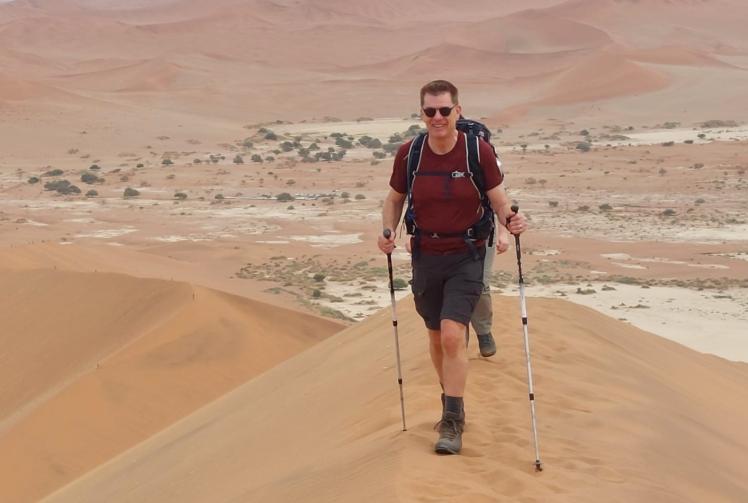 Maidenhead man finishes 'arduous' trek across Namib desert for St Marks Hospital