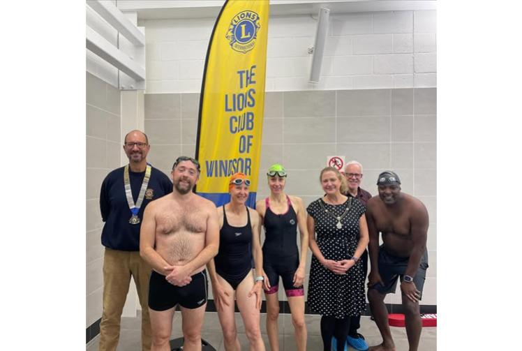 A 'record number' of teams take part in Windsor Lions Swimathon