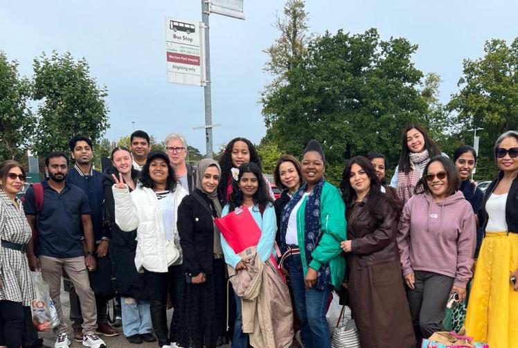 Grateful pub doorman treats stroke ward nurses to a day at the seaside