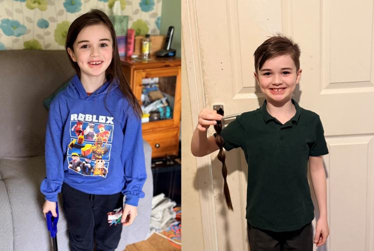 Maidenhead boy, 7, sports new look after donating 12 inches of hair to charity 