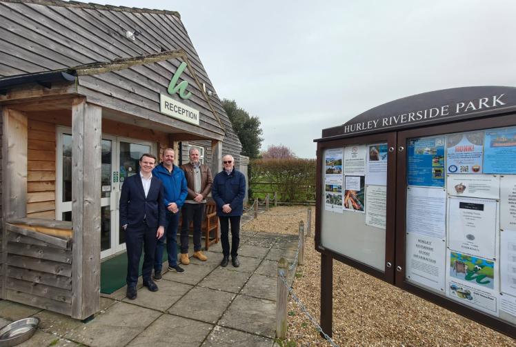 MP visits as Hurley Riverside Park kicks off 100th anniversary celebrations