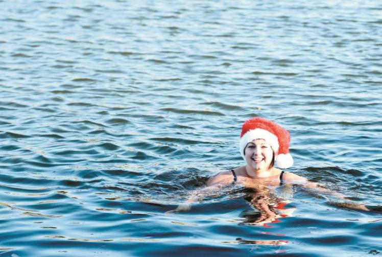 Fundraising swimmer taking a 'dip a day' throughout December