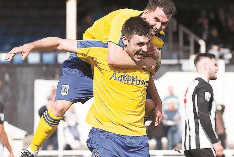 HIGHLIGHTS: Dave Tarpey hits fourth hat-trick of season as Maidenhead United thrash Bath City 5-1