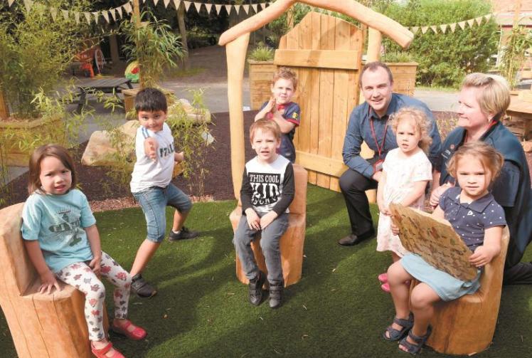 Windsor nursery builds fairy garden with Tesco donation Photo 1 of 1