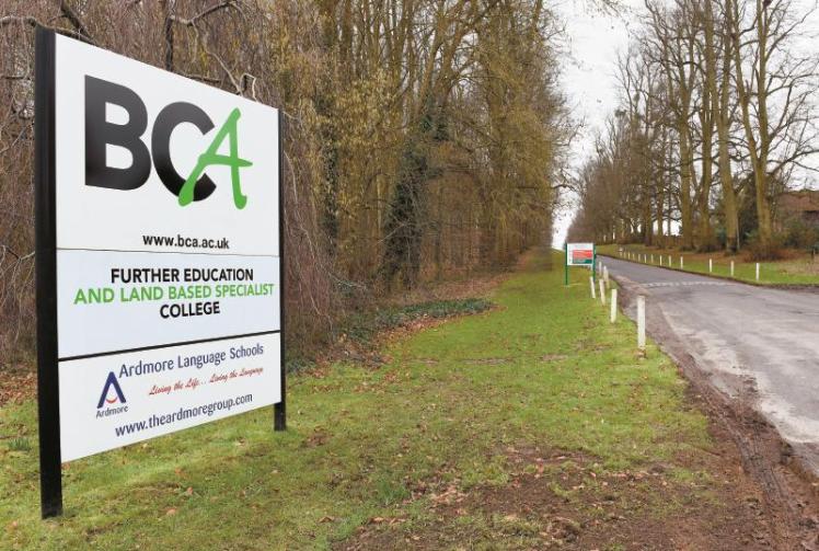 Berkshire College of Agriculture (BCA) in Burchetts Green. 