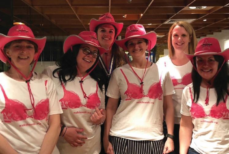 Maidenhead Ladies Circle taking part in London MoonWalk