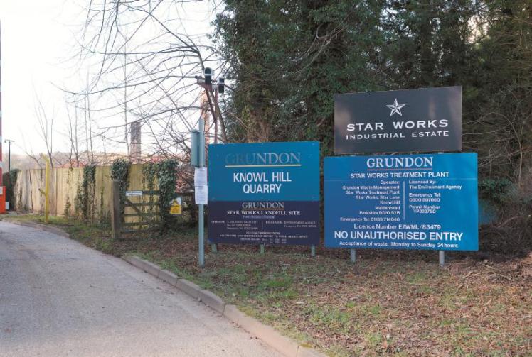 Knowl Hill residents campaign against waste management proposal Photo