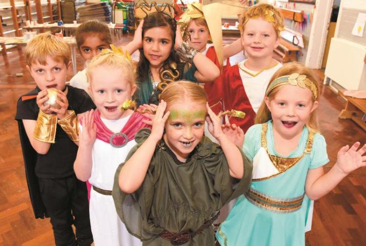 Ancient Greek day sees Cookham students don togas and sandals