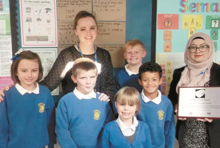 Plaque unveiled at Cippenham Primary School 