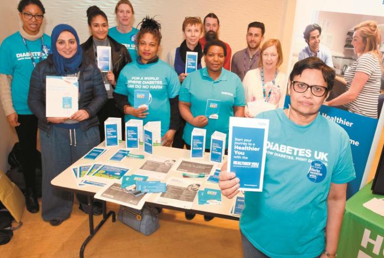 NHS stand at Nicholsons Centre raises awareness for diabetes Photo 1 of 1 Maidenhead Advertiser