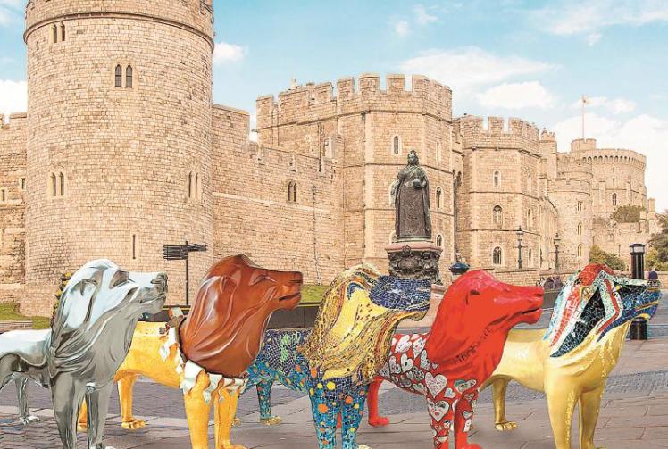 Charities set to benefit from lion sculptures in Windsor and Maidenhead 