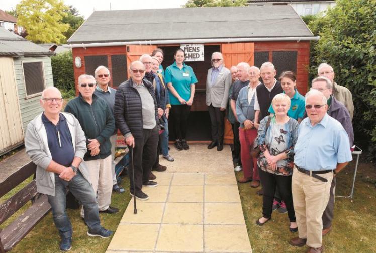 The launch of the new Burnham Men's Shed is a success