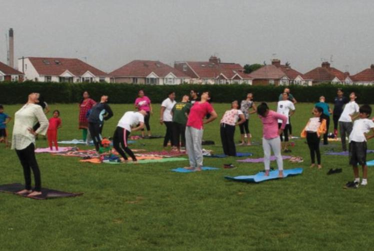 International Day of Yoga celebrated at Herschel Sports Centre
