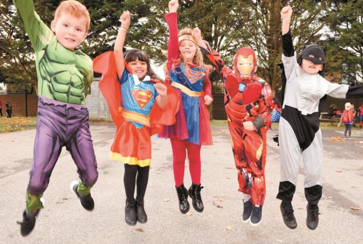 Holyport CofE Primary School pupils celebrate a term's work