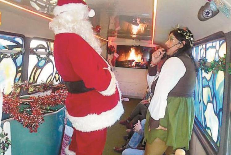 Santa's festive grotto bus to roll up at the Riverside Marquee