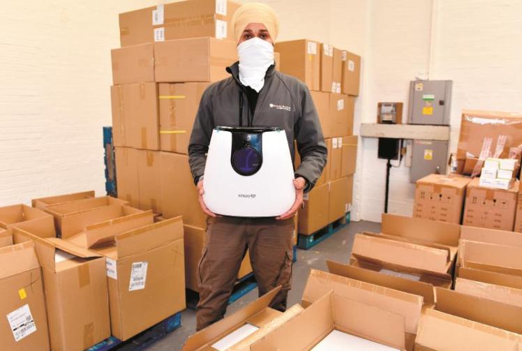 Slough's Khalsa Aid receives hundreds of oxygen concentrators for India