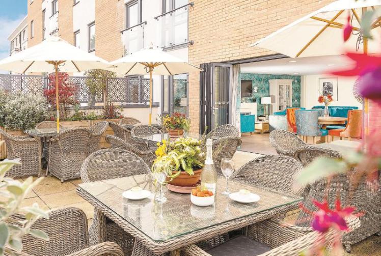 Festive floristry brightens retirement community