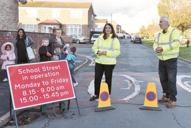 Langley school takes part in School Street scheme to ease traffic