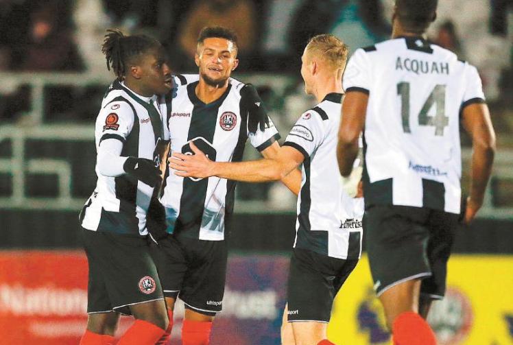 Langstaff at the double as Notts County quell Maidenhead United fight back