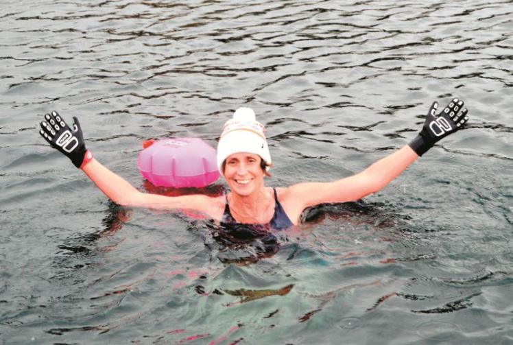 Outdoor swimmers take the plunge at Taplow Lakeside